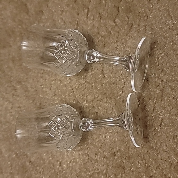 Tiny Mini Crystal D'Arques "Longchamps" Liquor Glasses Cups - Picture 3 of 4